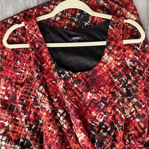 Espresso Women's Red and Black Patterned Maxi Dress